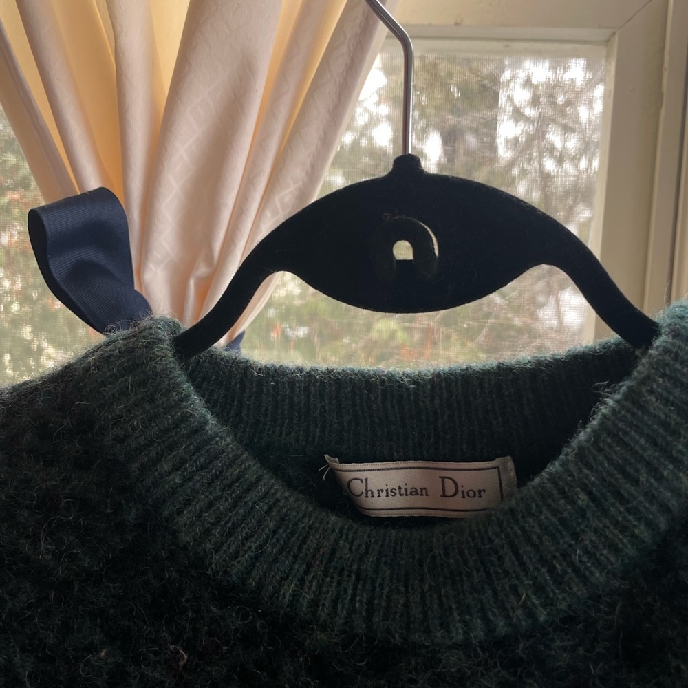 Vintage Christian Dior wool sweater. Shrunk so fits like a ladies XS/S. No tags